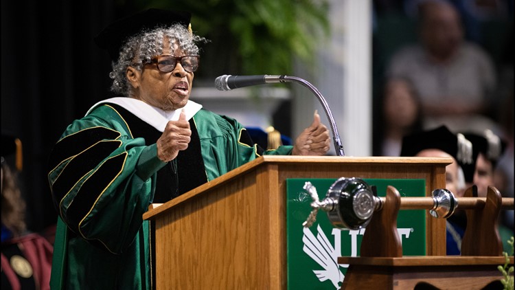 Opal Lee, 'Grandmother of Juneteenth,' receives honorary doctorate at University of North Texas