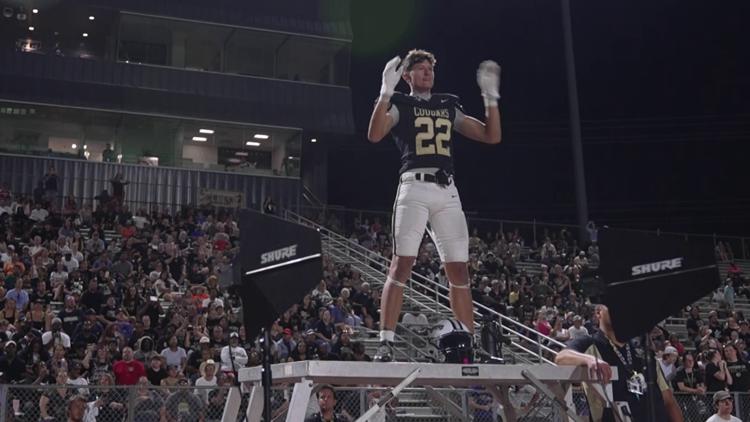 Texas high school senior leads on the football field — and at the band podium