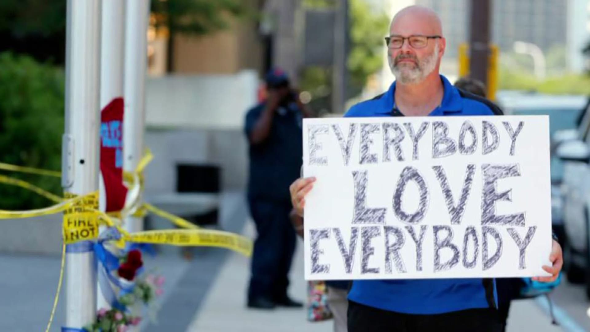 Man trying to help the world 'love' after July 7th ambush