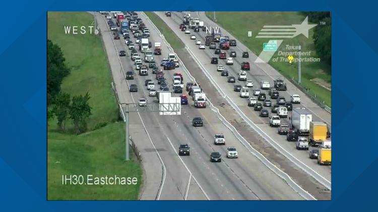 Dallas County jail van rear-ended on I-30; 5 inmates hospitalized for minor injuries