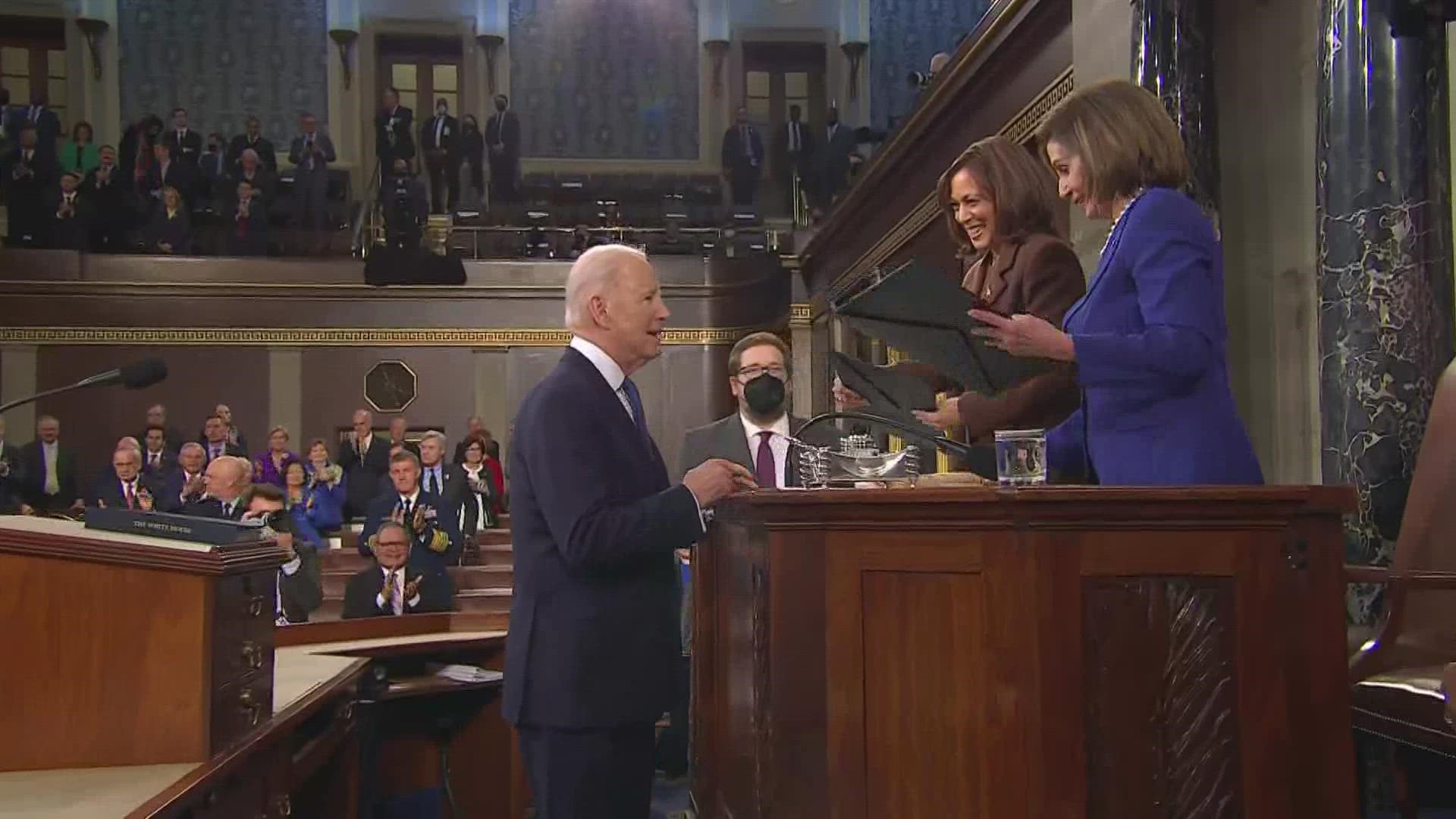 This is President Joe Biden's first State of the Union address since taking office last year.