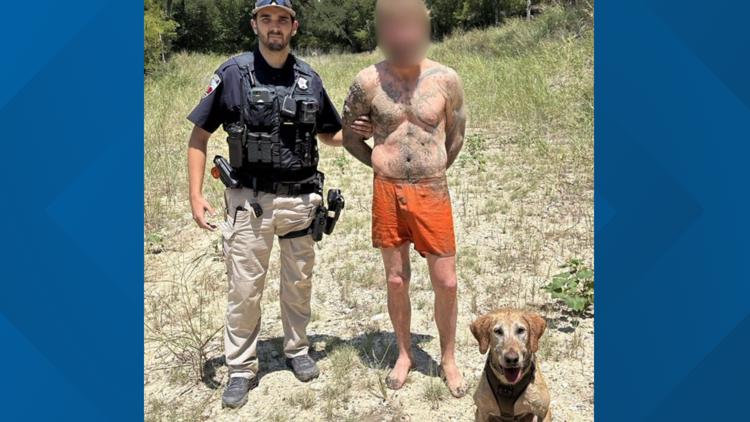 Texas Game Warden K9 tracks escaped Erath County inmate more than a mile to capture