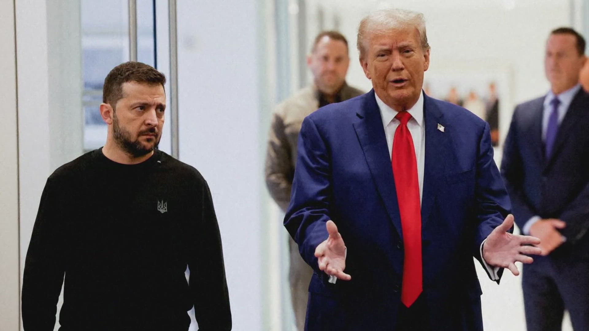 President Trump said Ukrainian President Zelenskyy may visit Washington this week to sign the agreement.