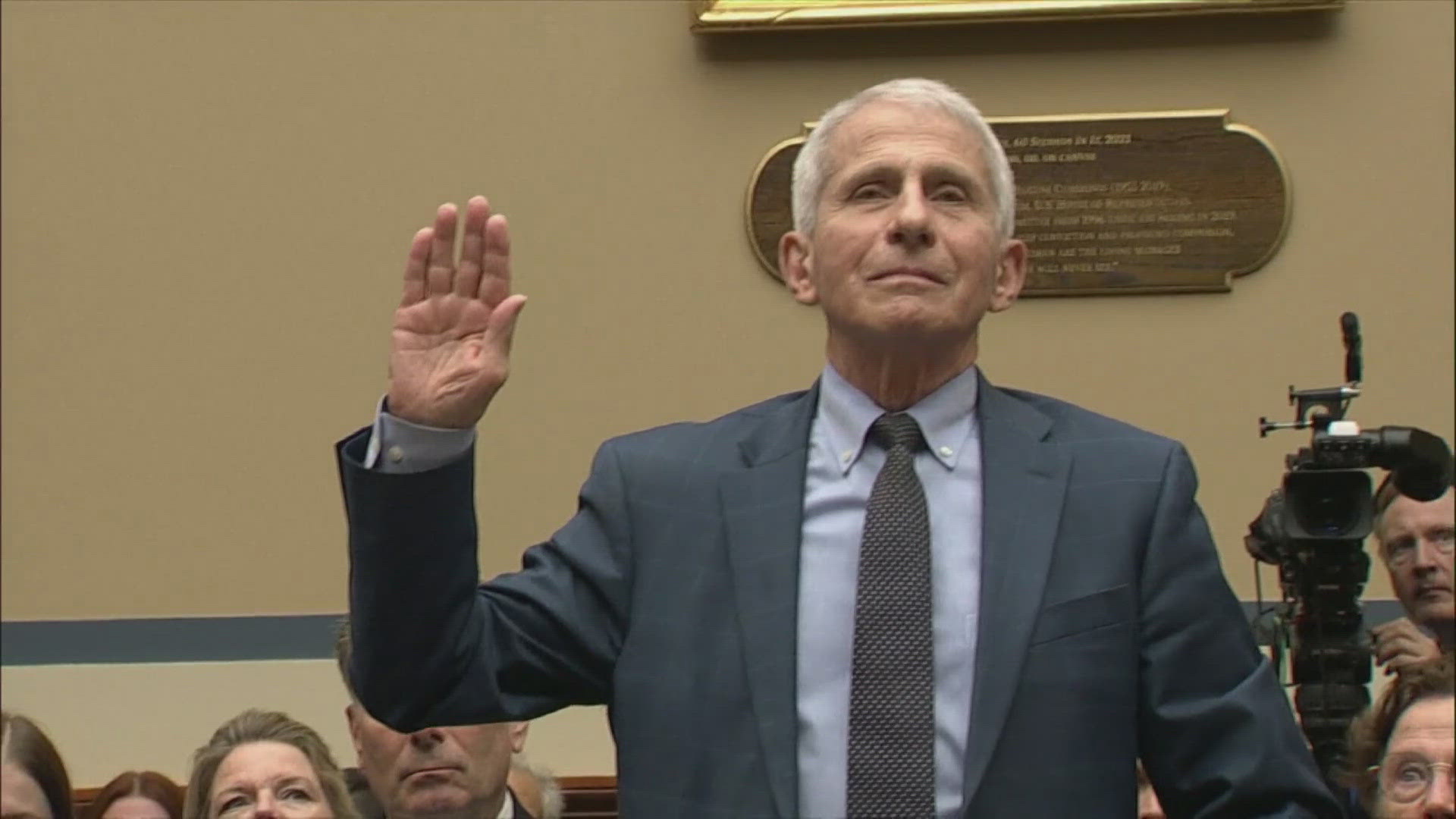 Fauci testified in public and on camera for the first time since he ended more than five decades of government service.