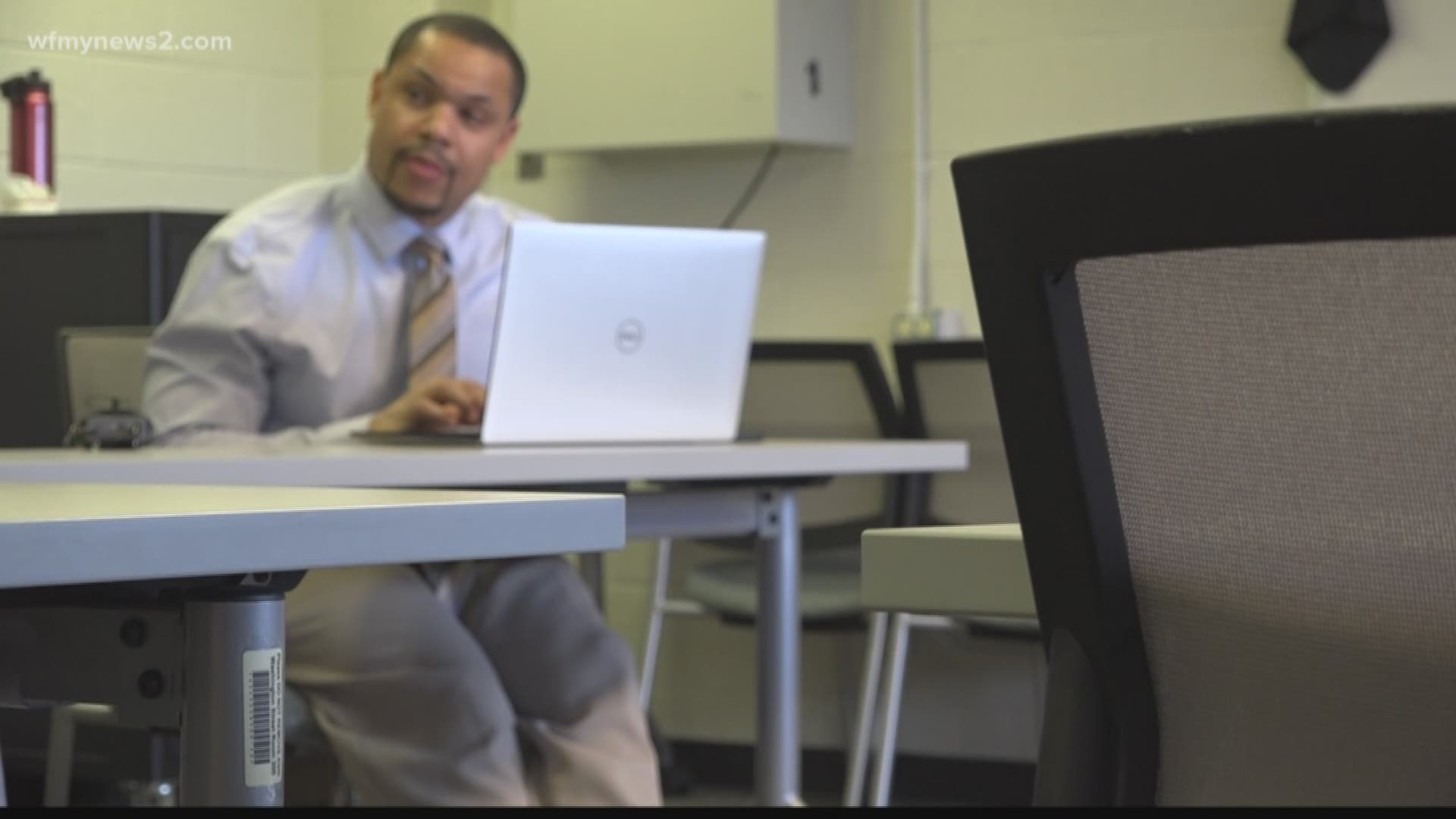 The district is using a program called Canvas. That's where students are accessing lessons and able to message teachers with questions and concerns.