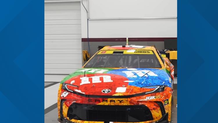 M&M's Kyle Busch tribute car unveiled by family ahead of NASCAR race at Bristol