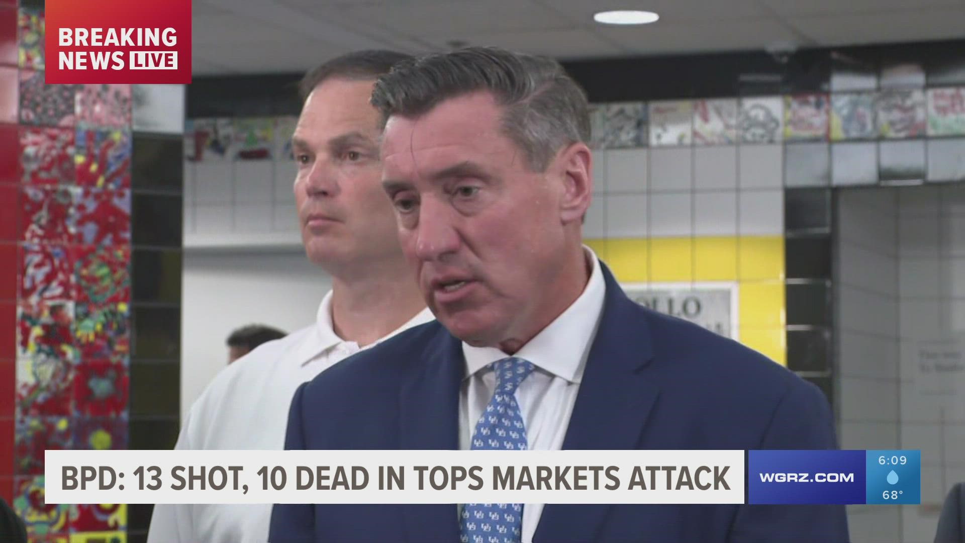 At Tops market in Buffalo, NY a white teen shot 11 Black people and two white people while live streaming, according to officials. 10 of those 13 were killed.