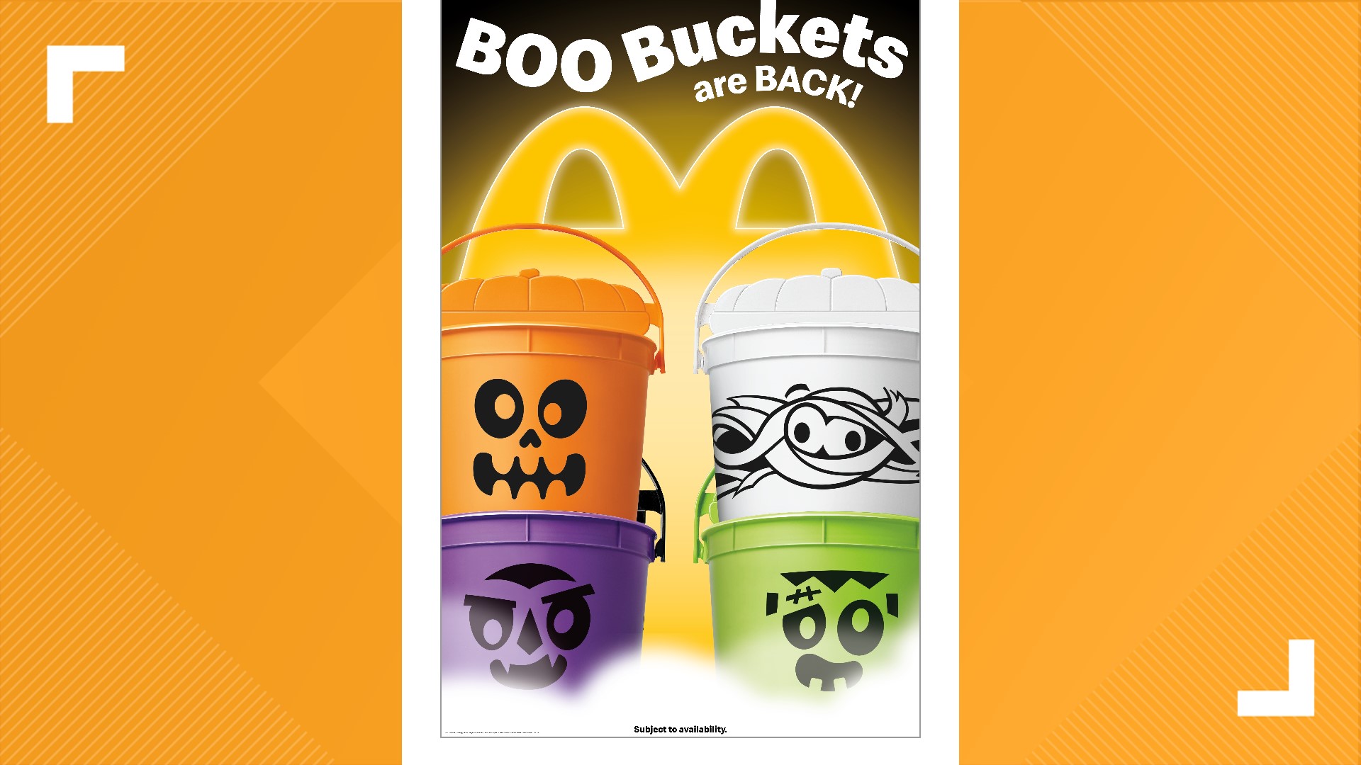 McDonald's Boo Buckets are back for October Happy Meals