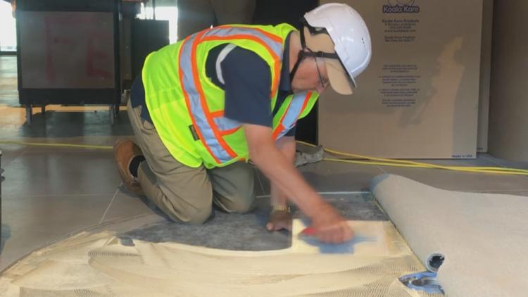 92 year old floor covering professional celebrates birthday in full circle fashion at new Highmark Stadium