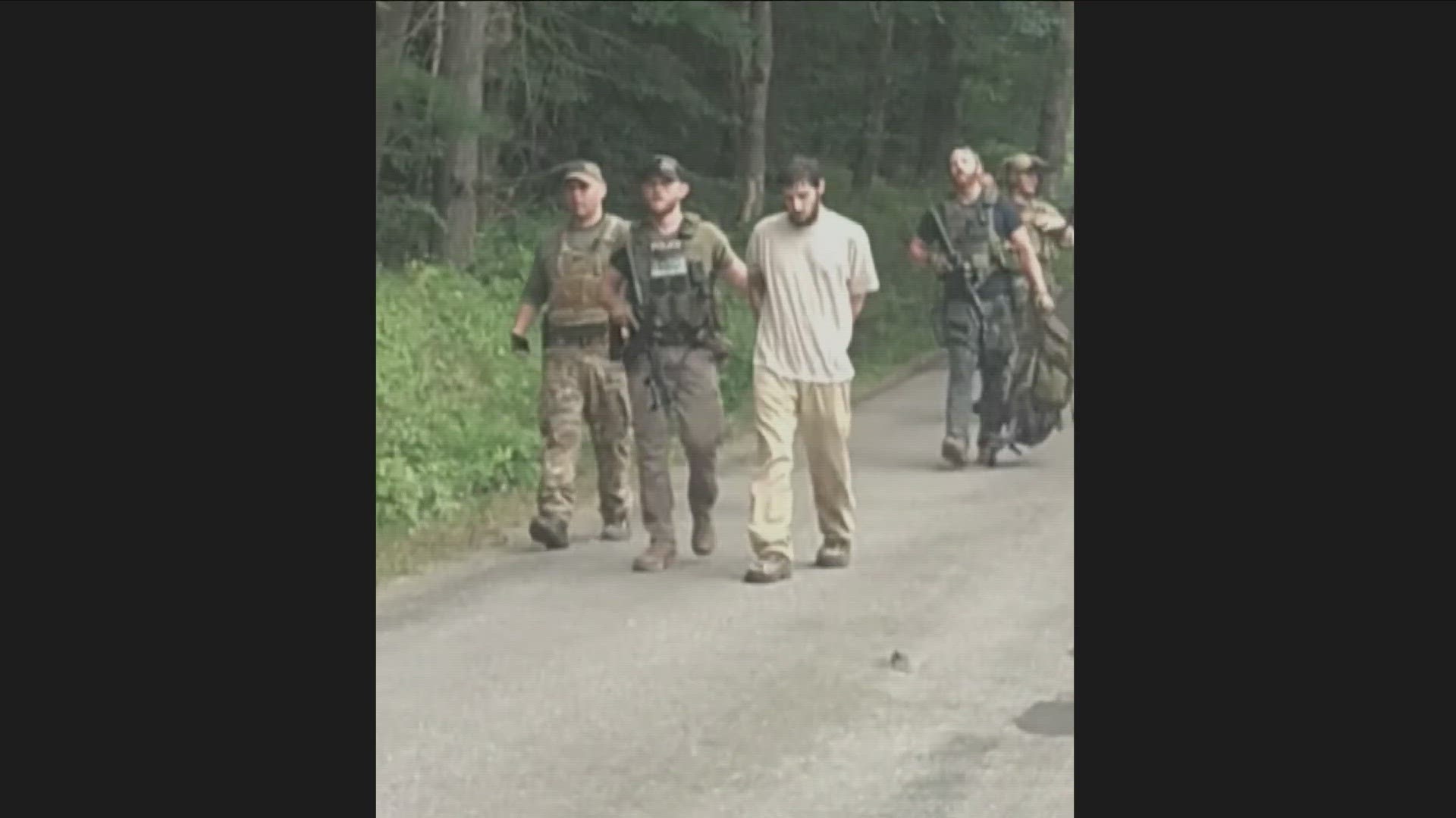 Murder suspect Michael Burham has been captured and is now in custody, Pennsylvania State Police confirmed Saturday night during a news conference.