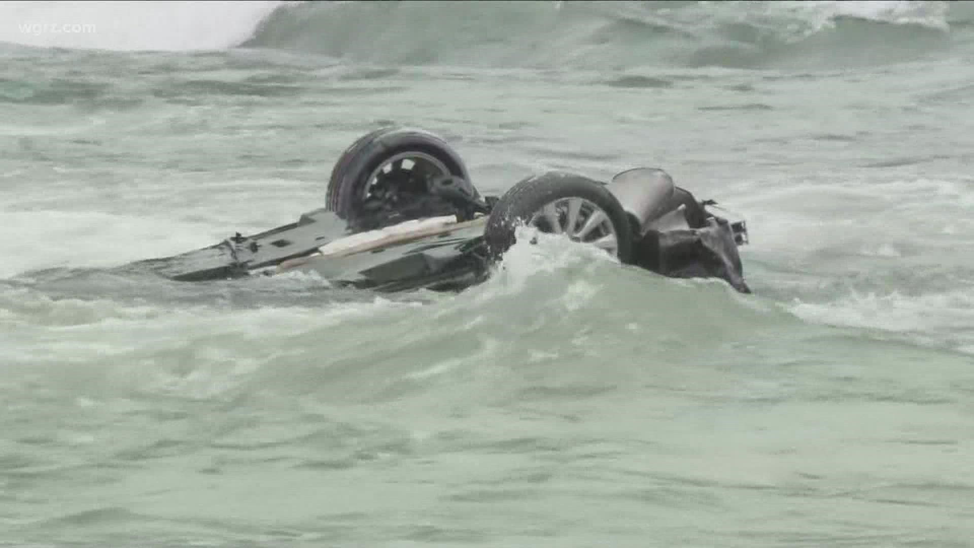 An Update On The Car Still In The Niagara River Near The Falls