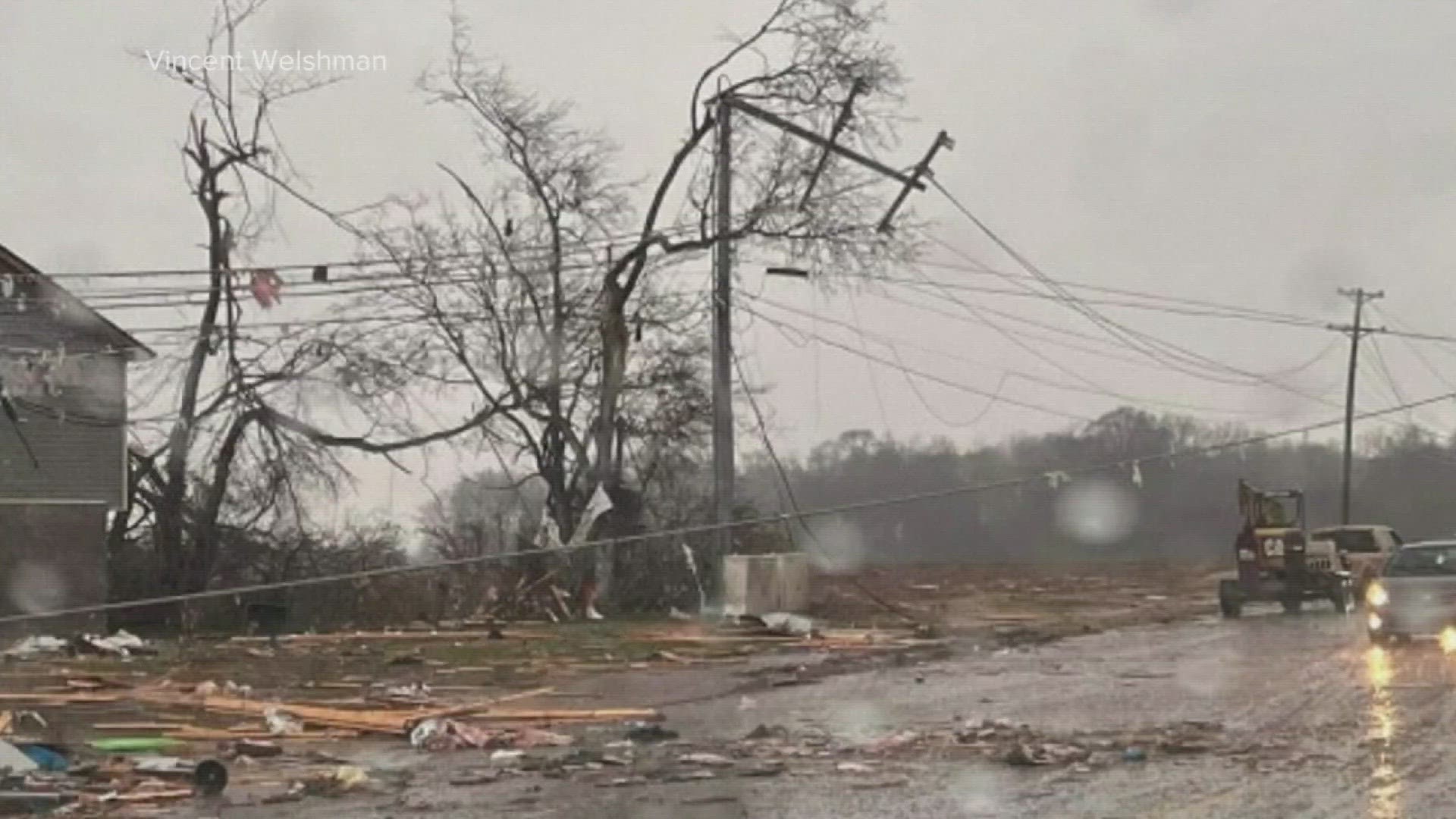 Severe storms that tore through central Tennessee killed six people Saturday and sent about two dozen to the hospital as homes and businesses were damaged.