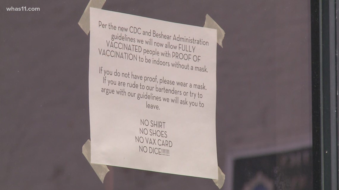 Kentucky bar asks patrons for proof of vaccination - Vimarsana News