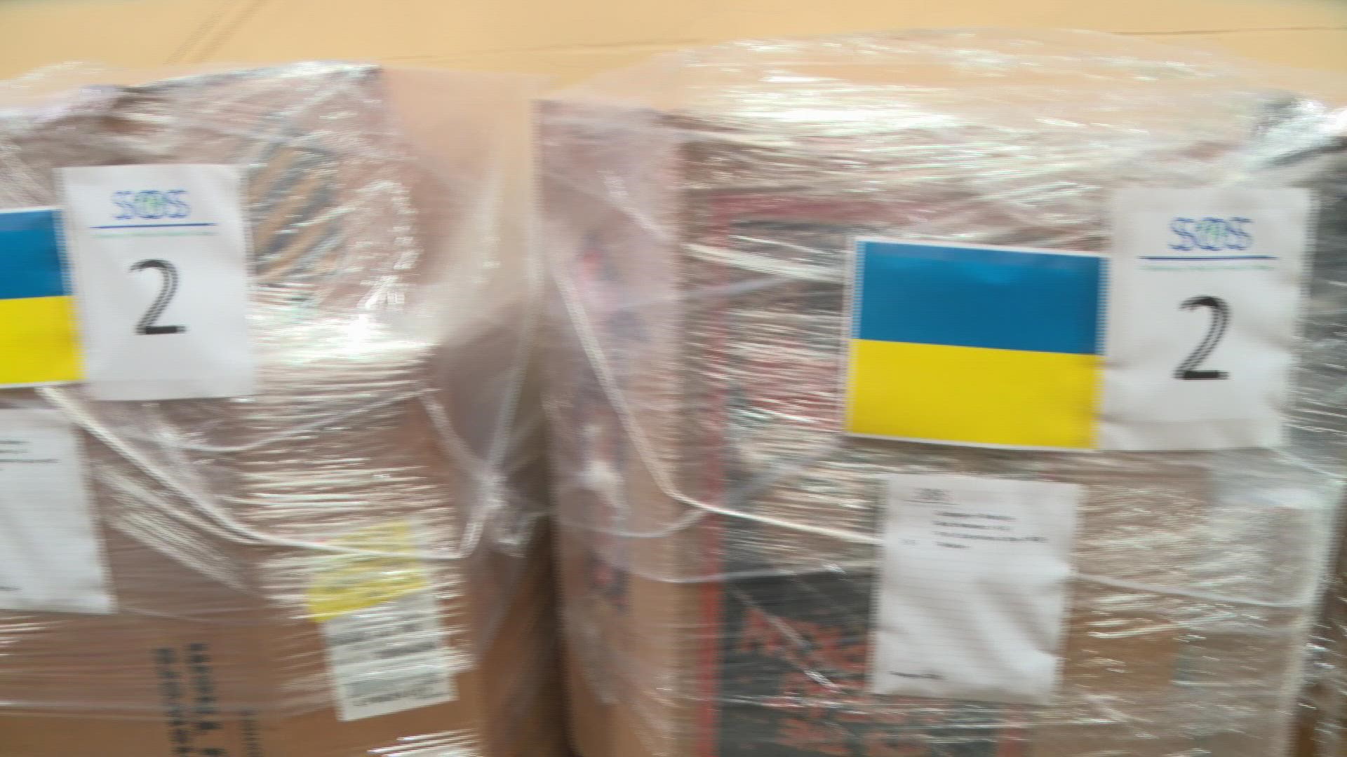 Leaders say this is their largest shipment to Ukraine yet, and is sending $200,000 worth of aid to those who are suffering from daily attacks.