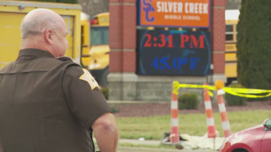 15-year-old student hit by car outside southern Indiana middle school