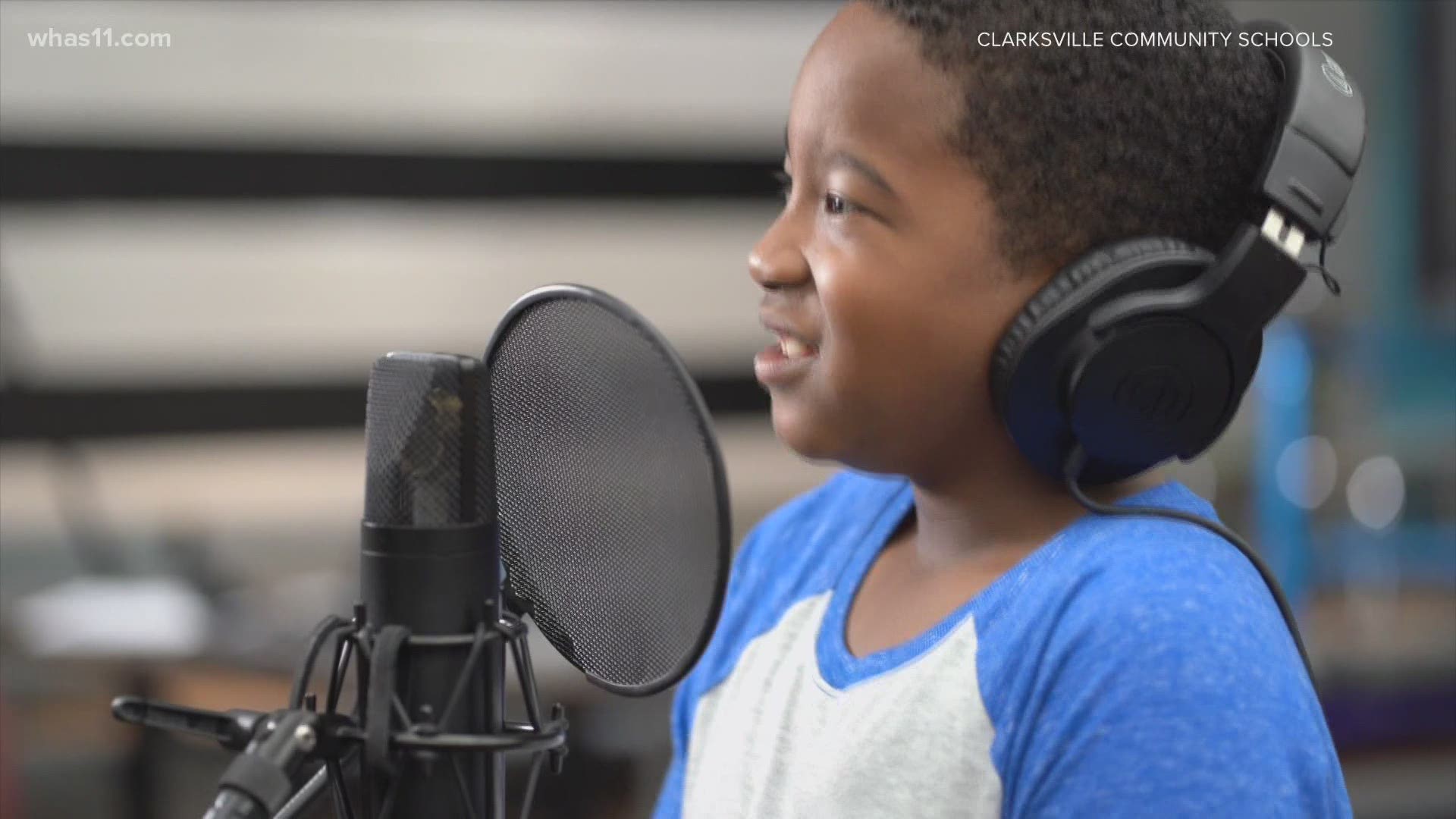 After a difficult school year impacted by COVID-19, the students at Clarksville Elementary School came together to sing a song to unite everyone.
