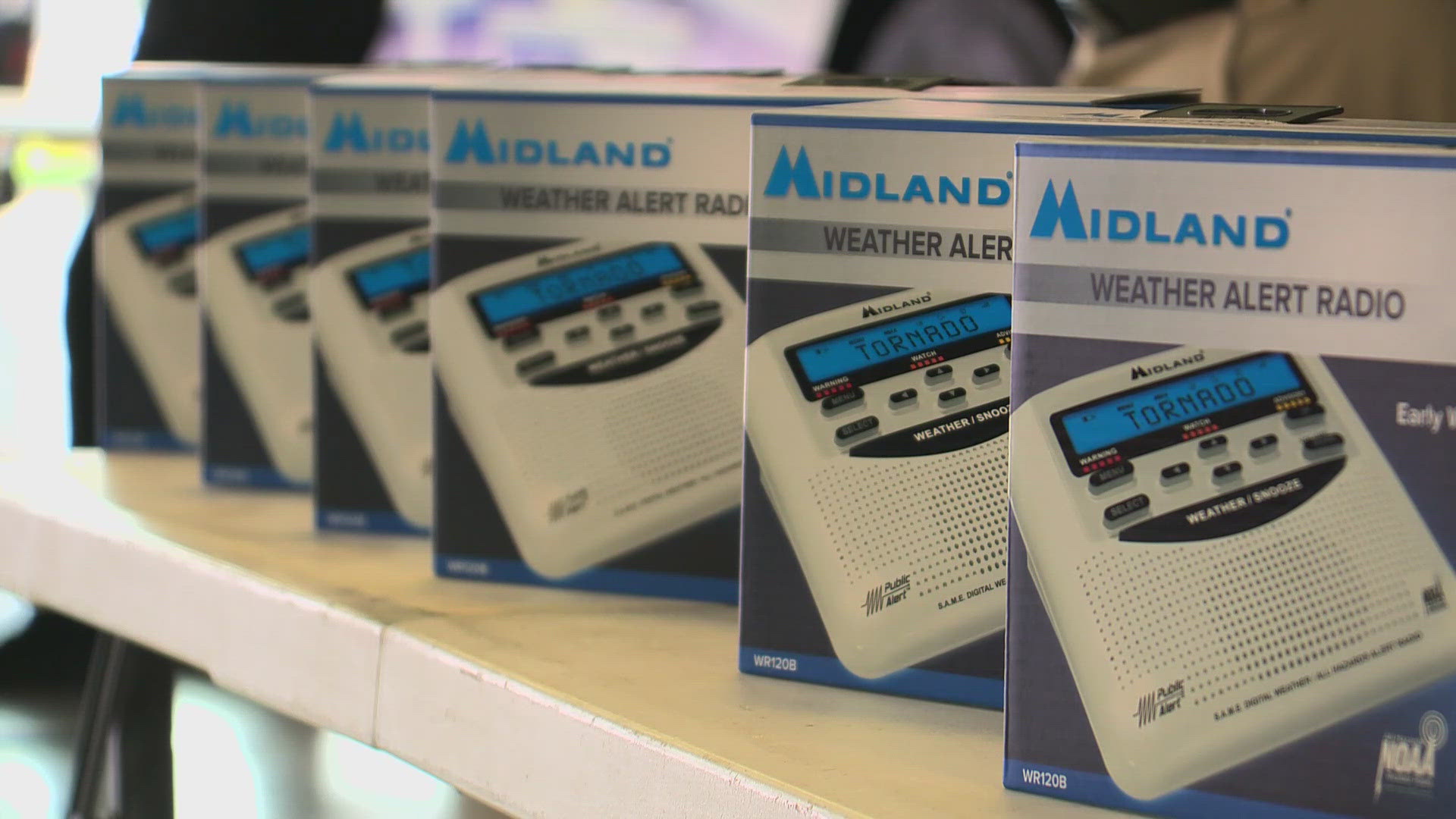 The grant will help add special adapters to the radios so that the deaf and hard of hearing can stay in the know during weather events.