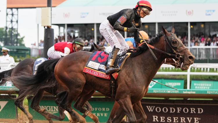 Kentucky Derby winner Golden Tempo is not running in the Preakness