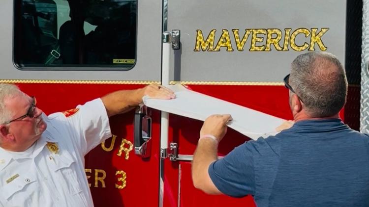 Seymour Fire Department names ladder truck after 4-year-old who died in tractor accident