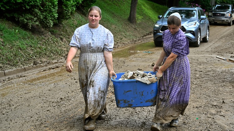 Some Appalachia community members begin cleanup after deadly floods