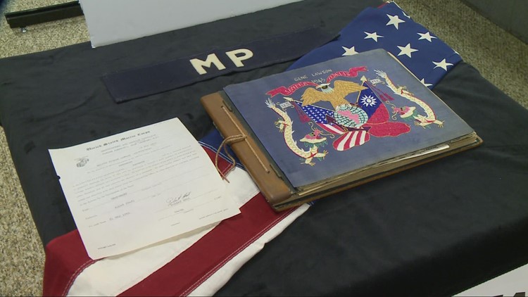 World War II scrapbook made by veteran returned to family after being found in trash