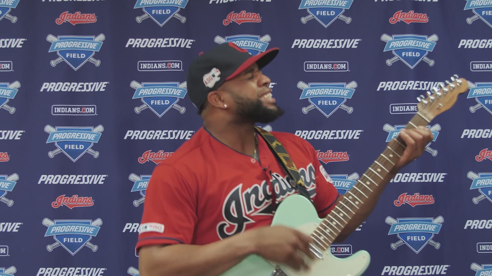 Indians first baseman Carlos Santana sends musical message to vote ...