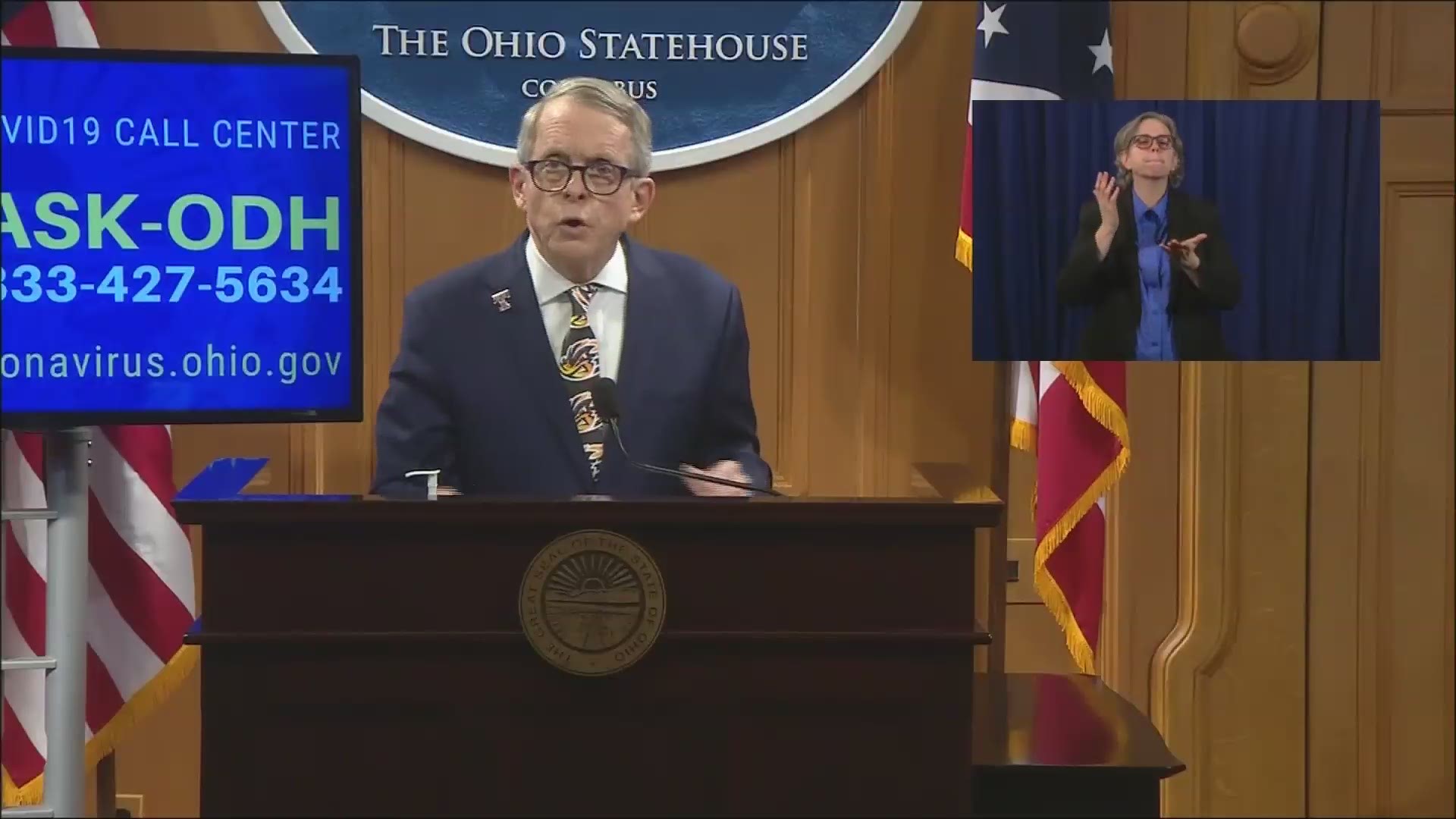 "We're trying to get Ohio back to work. And at the same time, we're trying to protect Ohioans," said Ohio Governor Mike DeWine.