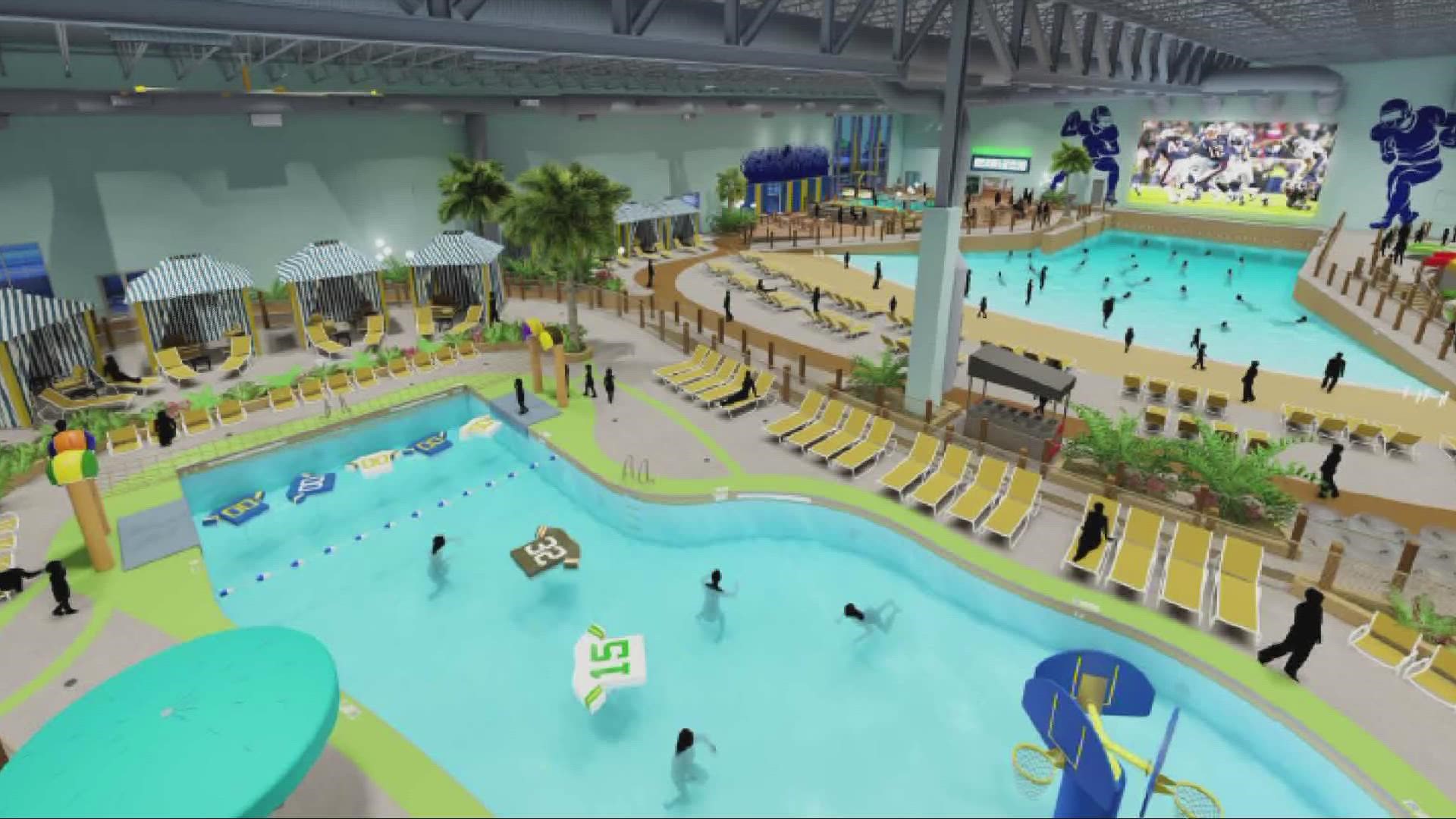 Football-themed indoor water park coming to Hall of Fame Village