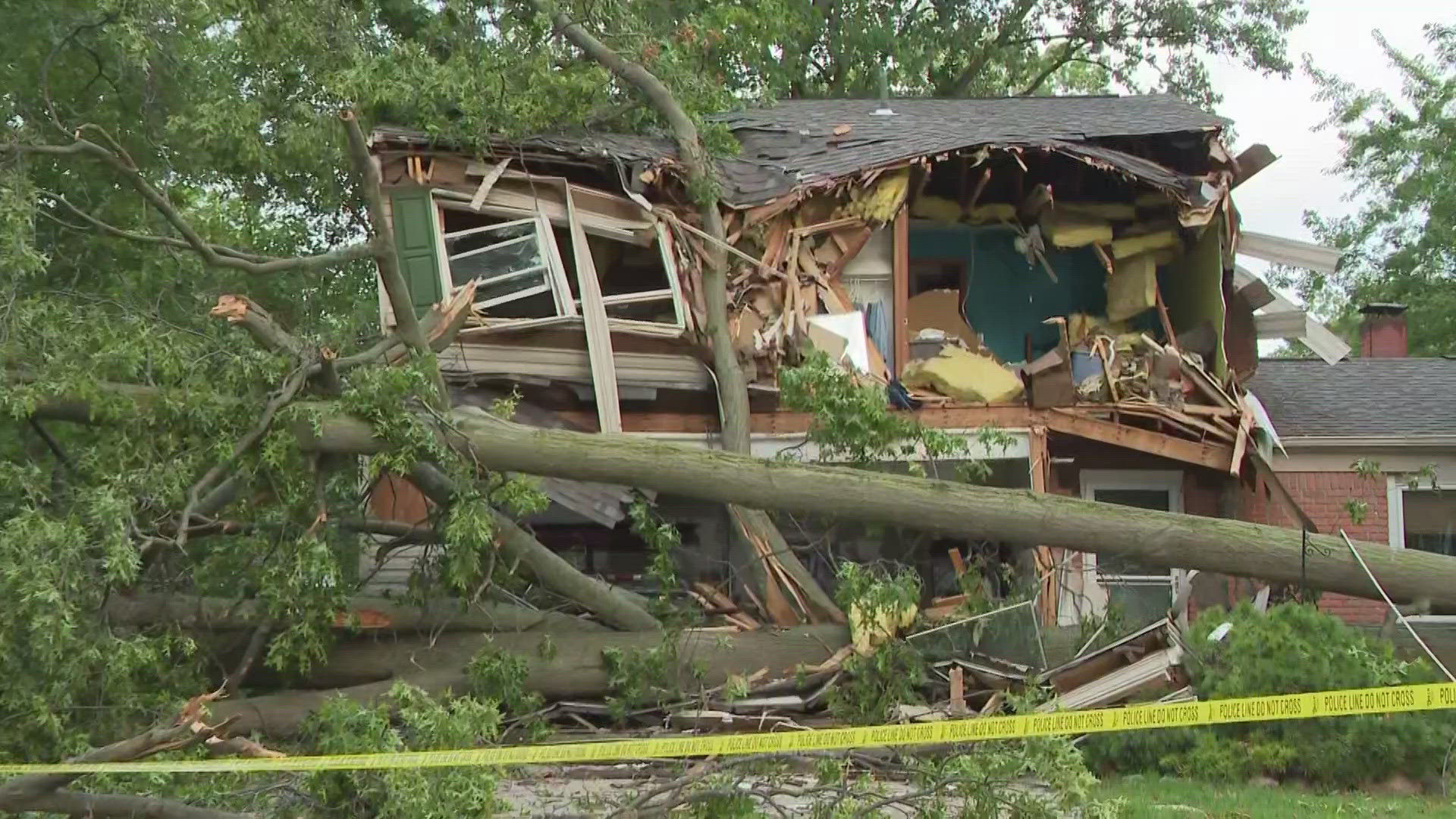 Here's a look at some of the damage left behind after strong storms hit Northeast Ohio on Tuesday.