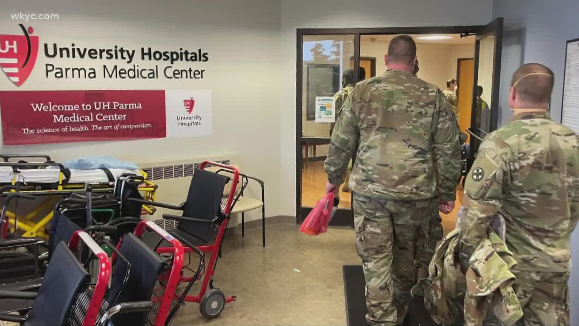Only about 56% of the Ohio Army National Guard members are fully vaccinated against COVID-19. Will Ujek has more as guard members assist hospitals in the state.