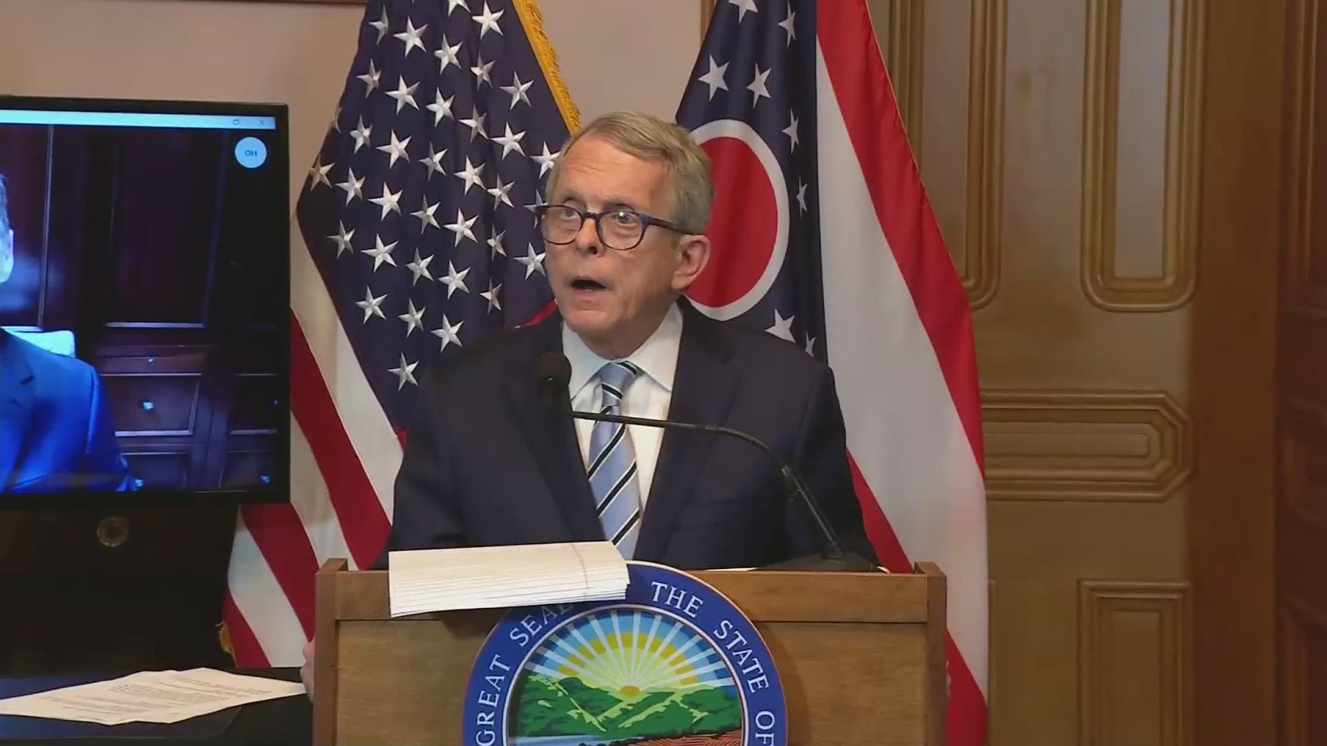 Mike DeWine says there are two major lessons that we've learned since this crisis.  We have to invest more in public health & we must be able to afford medical gear.