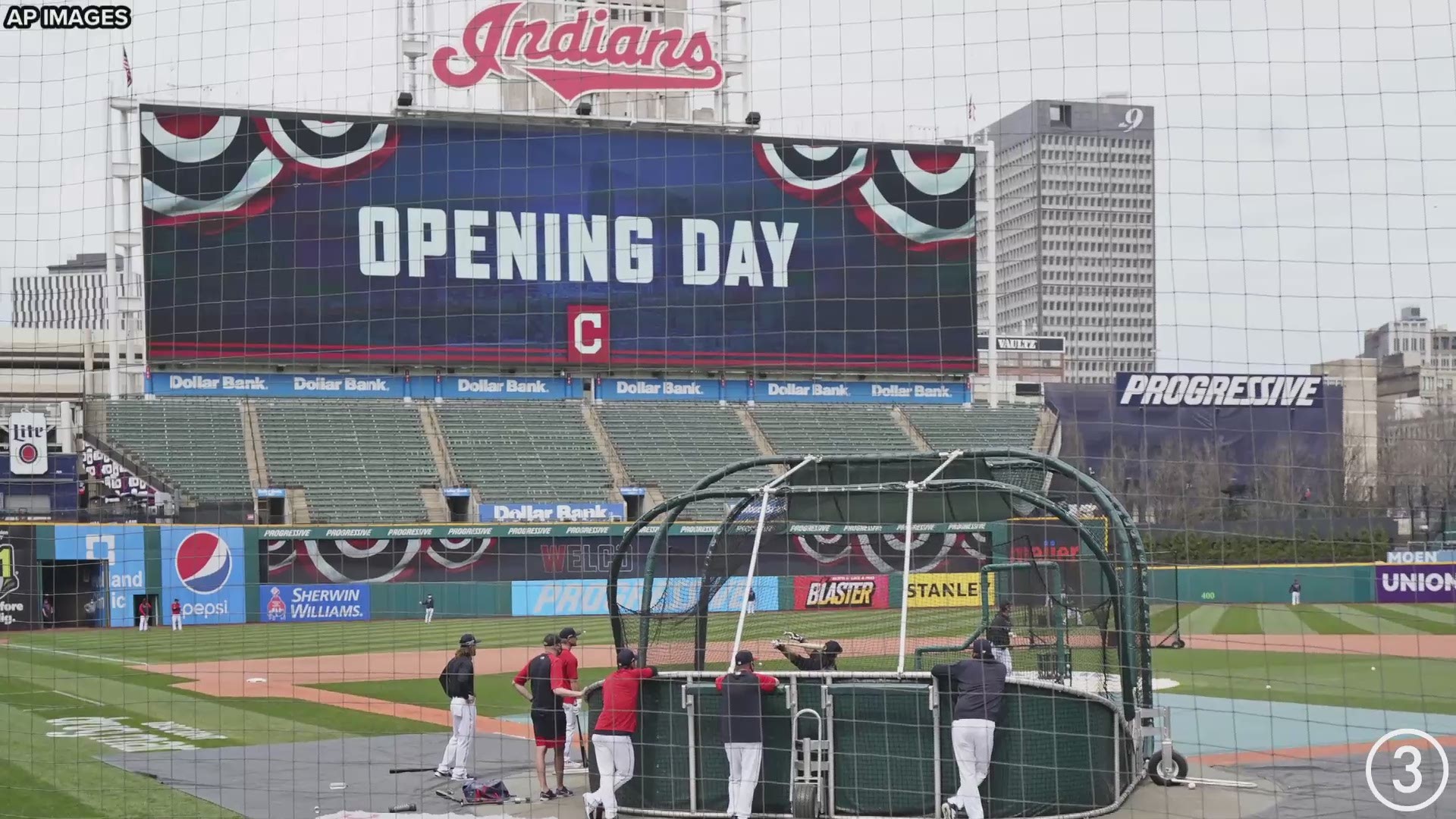 Baseball is back at Progressive Field.  The Cleveland Indians host the Kansas City Royals in the home opener.