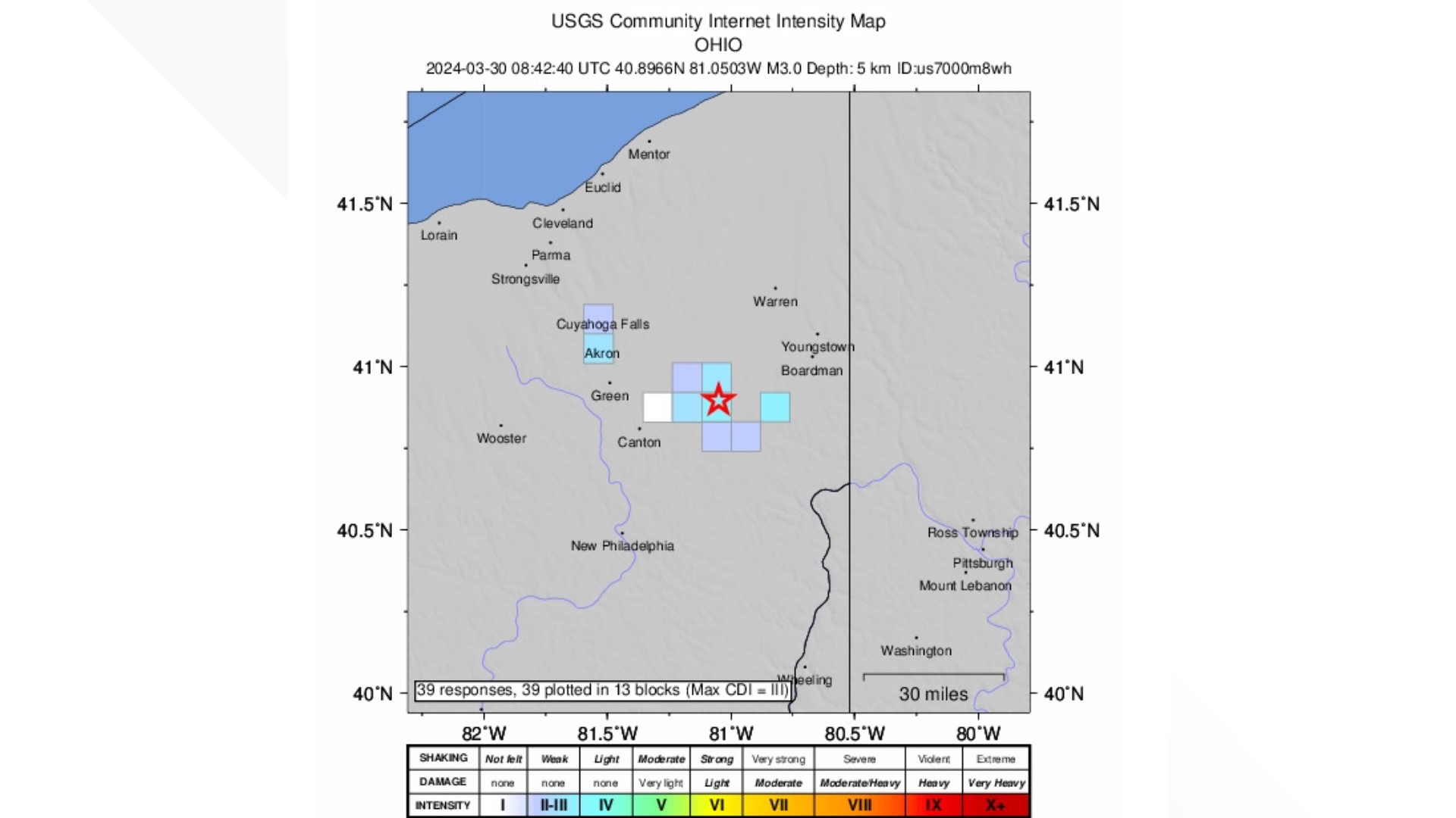 3.0 magnitude earthquake recorded in Mahoning County | 10tv.com