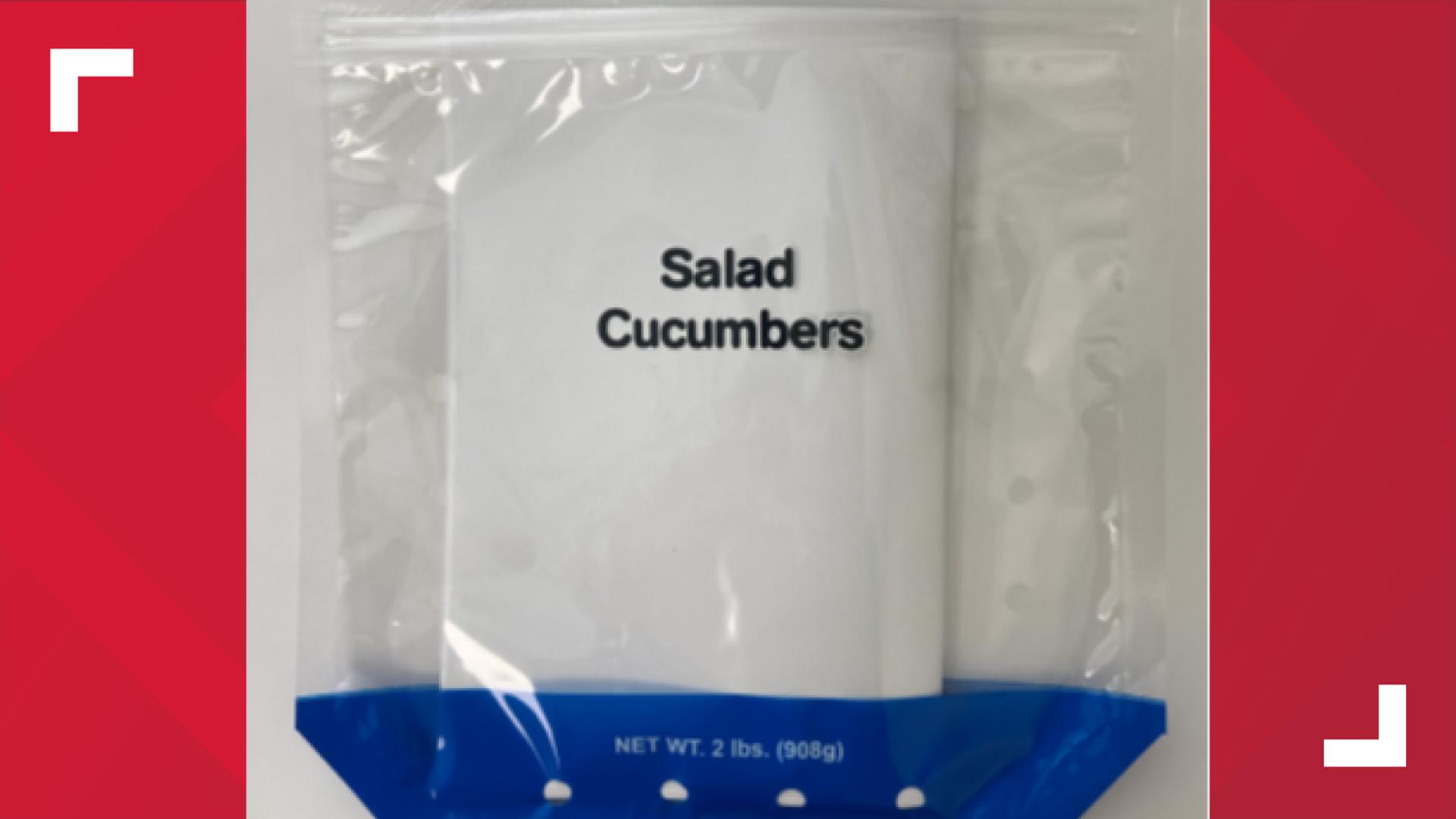 Cucumber recall for some products sold at select Ohio Walmarts