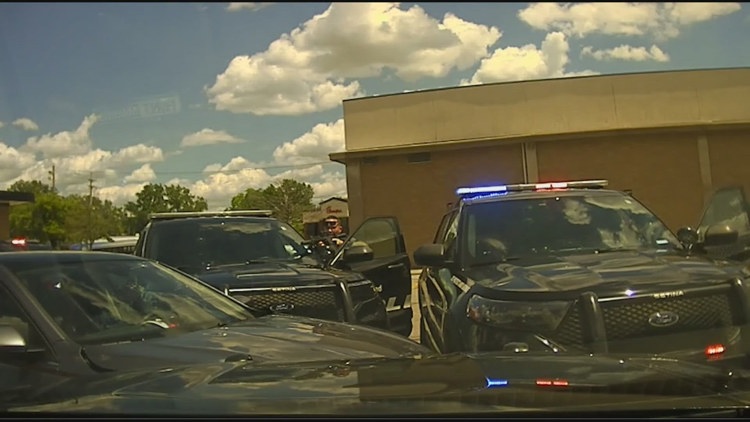 Video shows North Olmsted police surround stolen car linked to Cleveland aggravated robbery