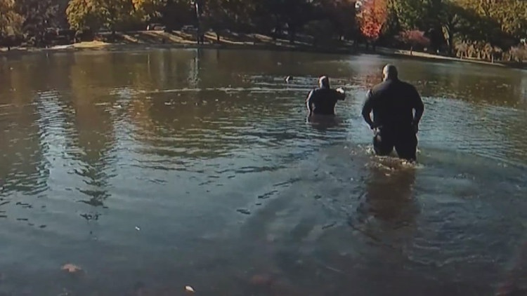 Heroic police rescue at Wade Lagoon in Cleveland saves man in crisis