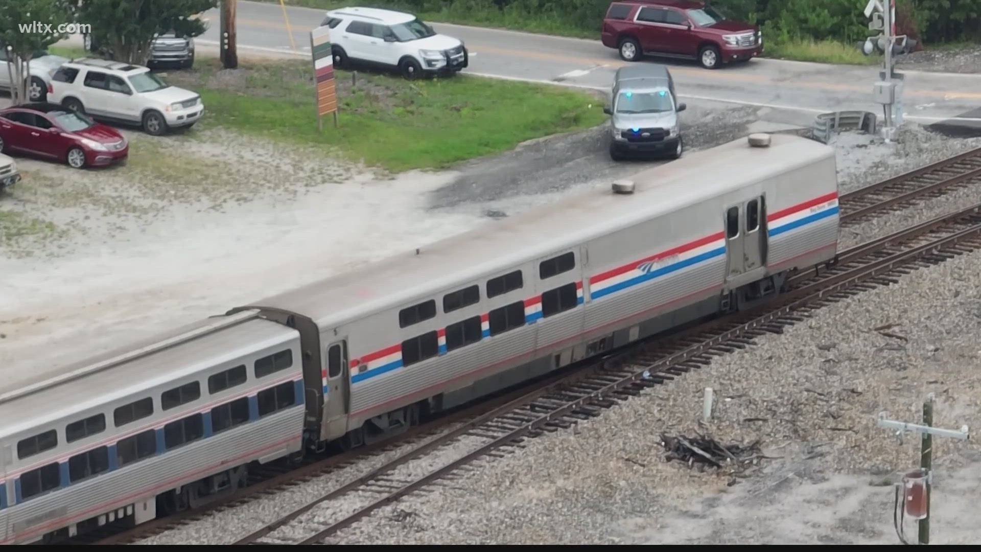 Two officers were attempting to remove someone from the train tracks when officer Matthew Hare was killed by an Amtrak train.