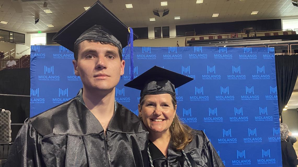 Mother and son Sam, Stephanie Bridgers graduate Midlands Tech - Vimarsana News