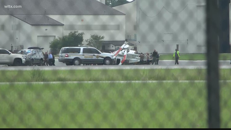 Helicopter crashes near Charleston, South Carolina, airport but pilot OK, authorities say