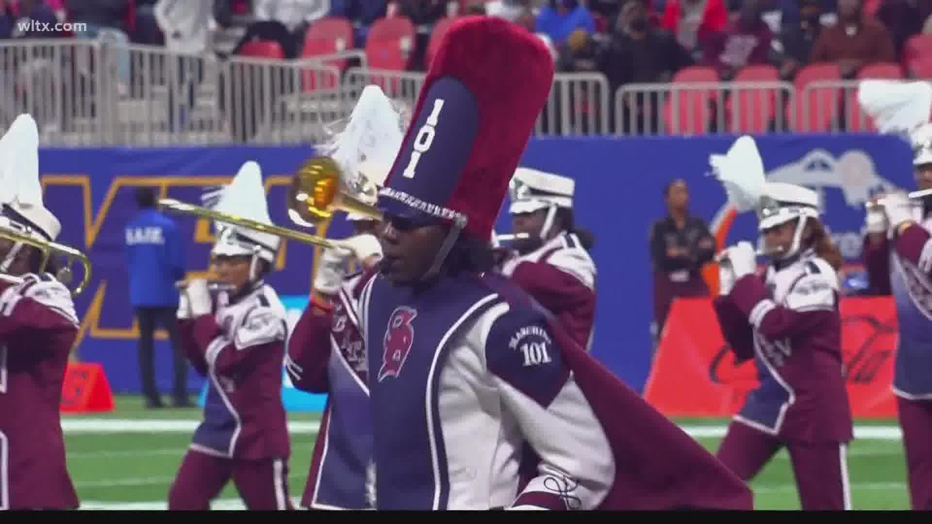 The South Carolina State band with a national reputation will be performing at halftime of the Colts-Chiefs game in Indianapolis.
