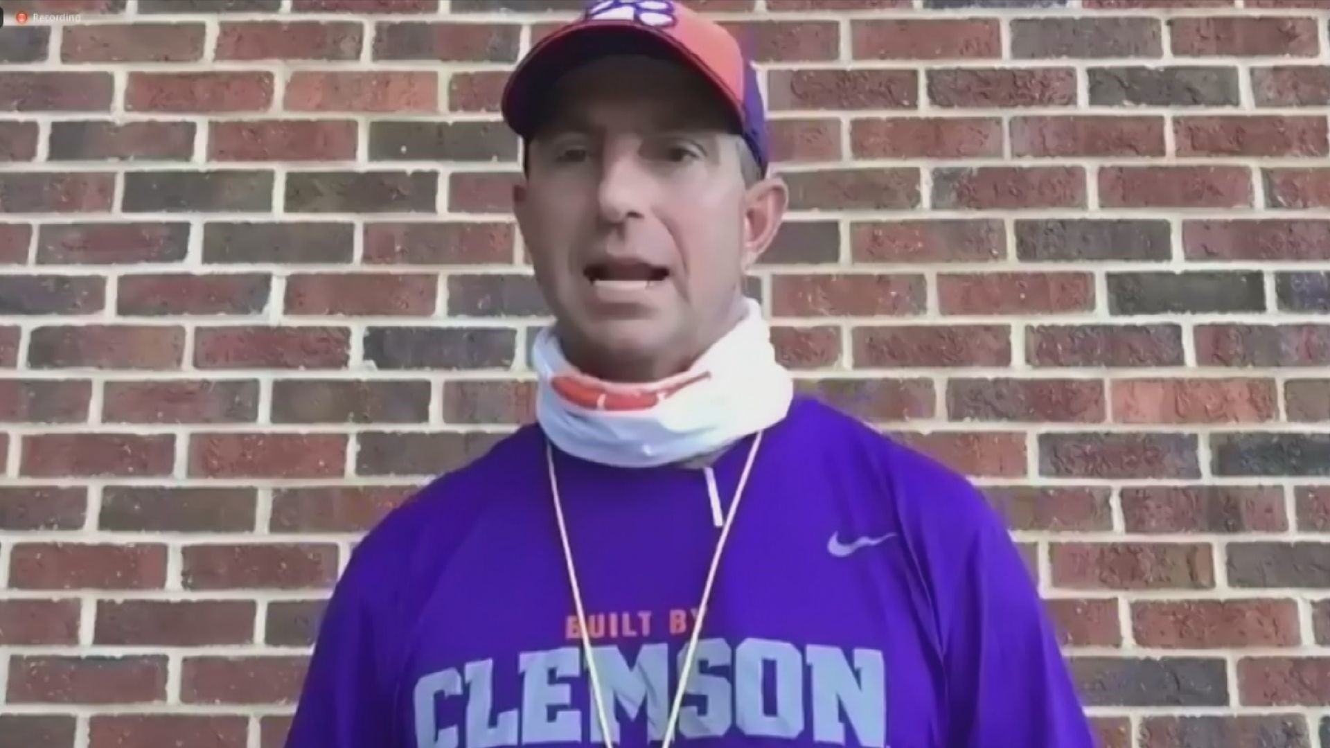 Clemson Coach Dabo Swinney said his player are excited to play and he believes it will be safer for them on the team than elsewhere.