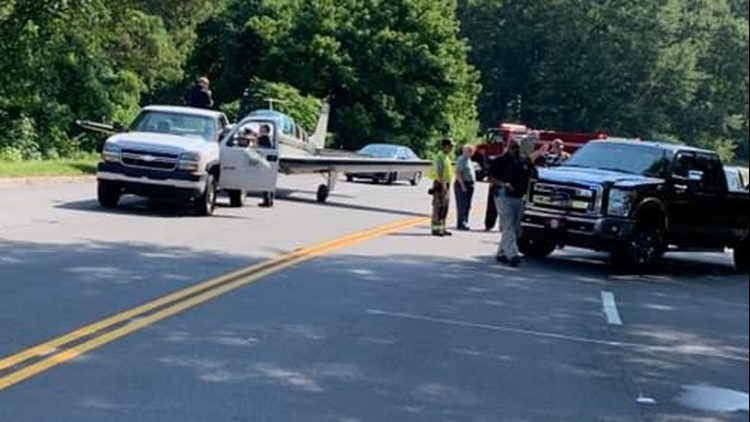 Airplane makes surprise landing on South Carolina road