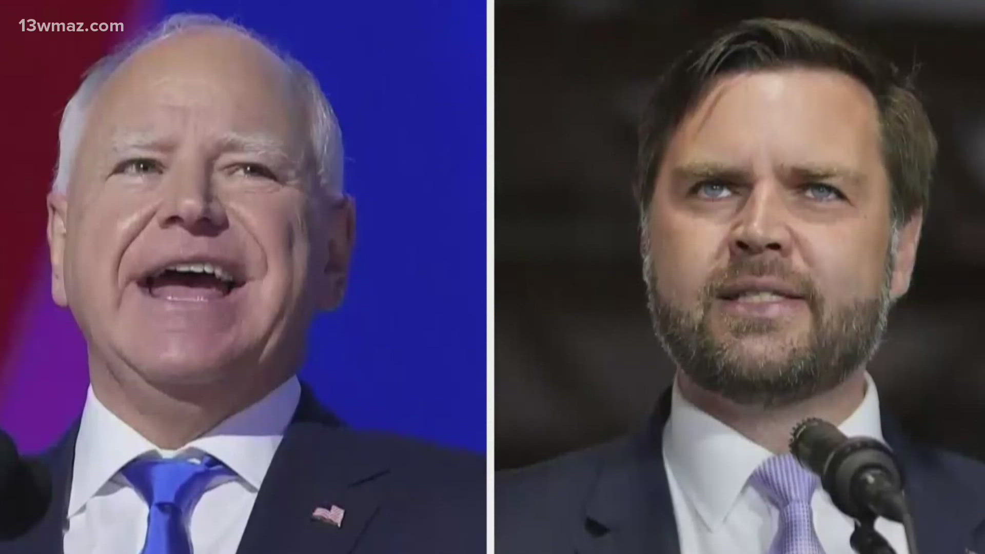 JD Vance and Tim Walz will debate in New York on Tuesday night.