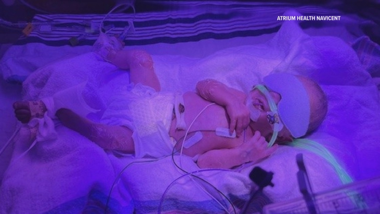 'Our Christmas miracle' | Warner Robins family gives back to NICU after son's premature birth
