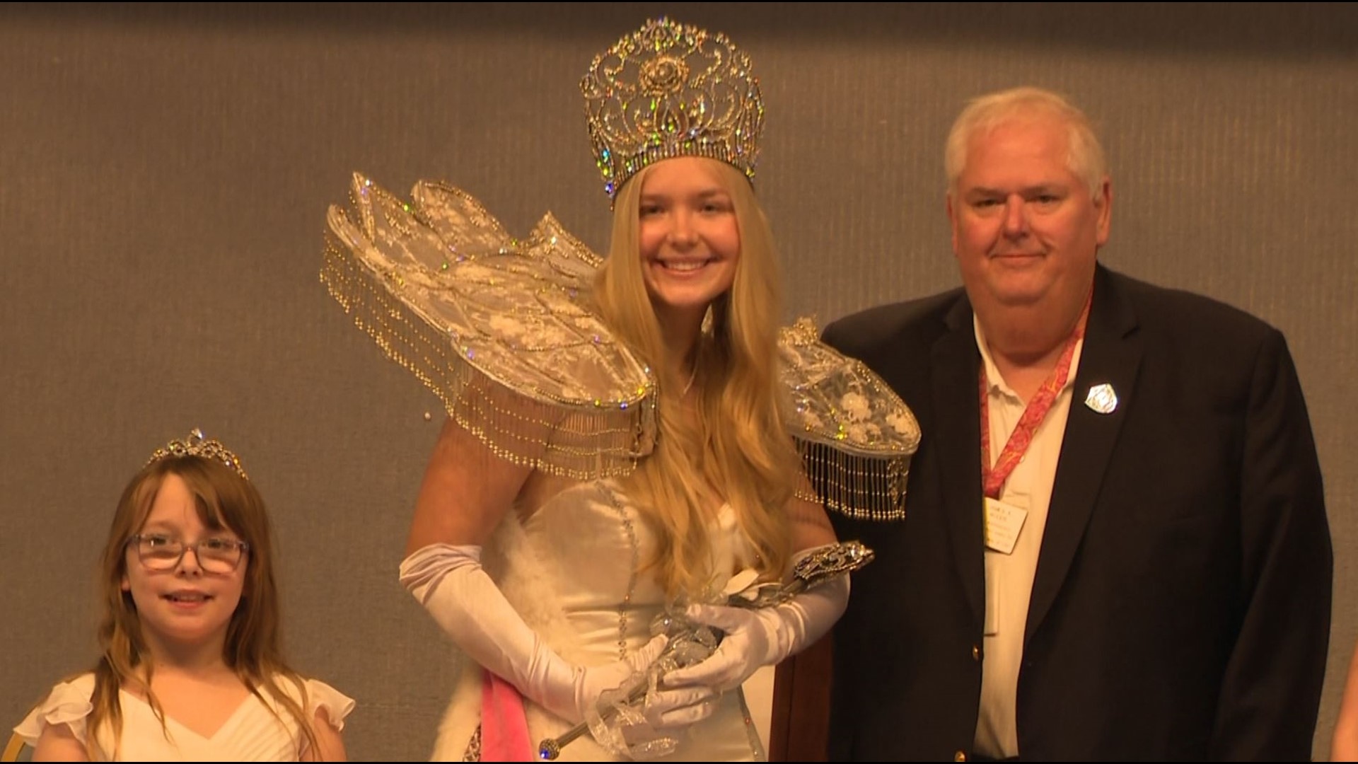 Belle Airey was crowned in a ceremony on Saturday as the first Camellia Queen.