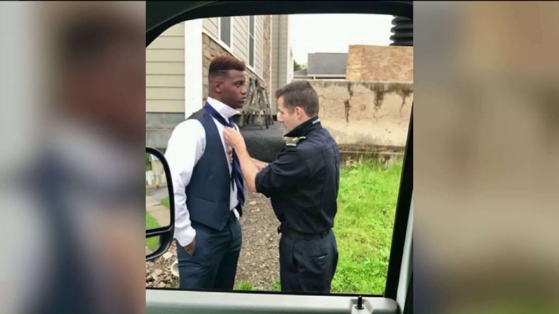 Paramedic Helps Local Student with Prom Preparations