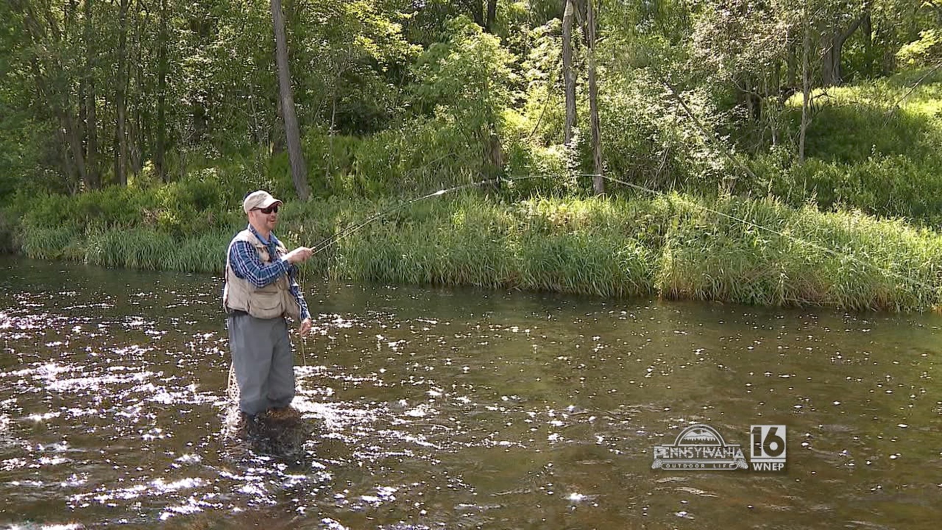Fishing for wild trout on the Lehigh River