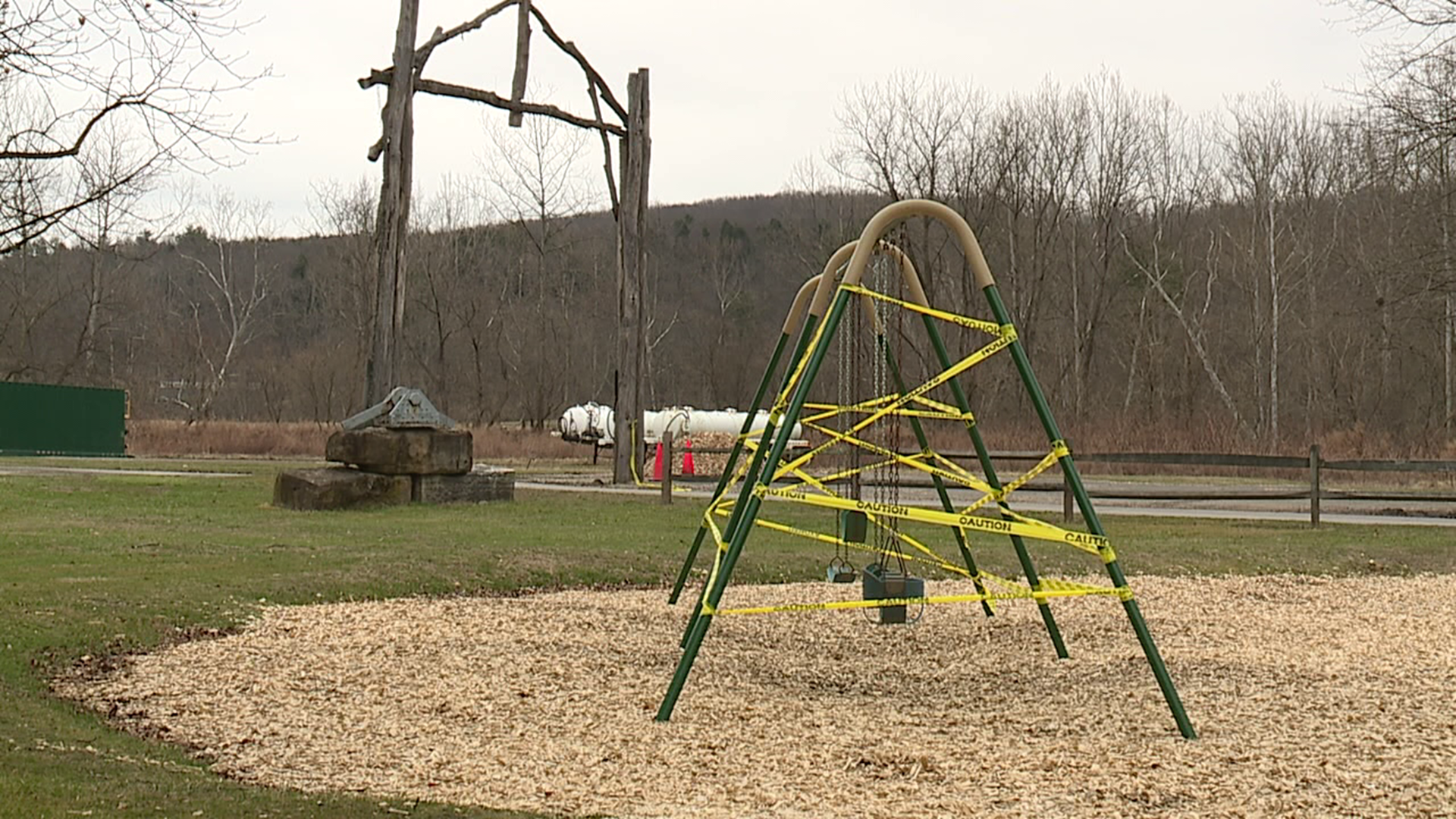 Playgrounds in the area have closed as communities try to stop the spread of coronavirus.
