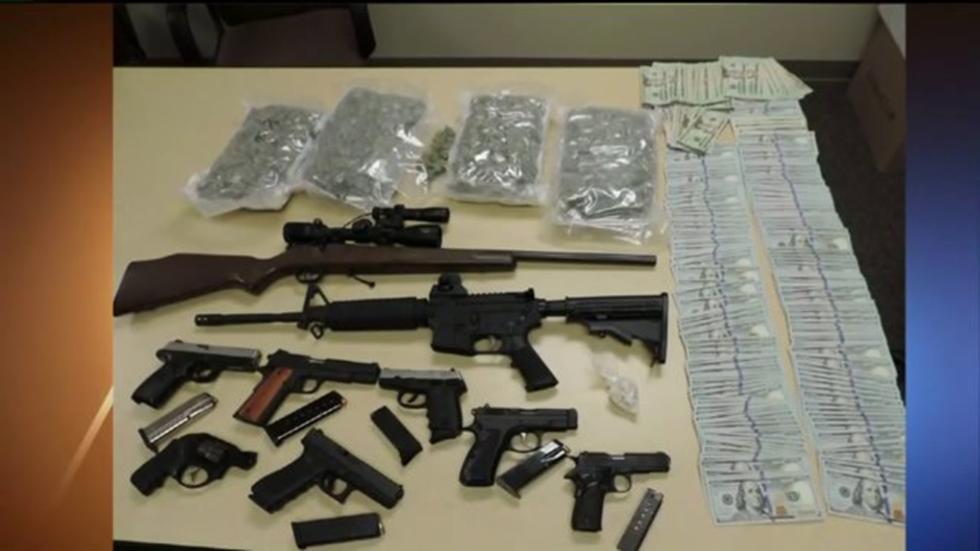 Three Nabbed after Rap Video Featuring Drugs, Guns, Cash