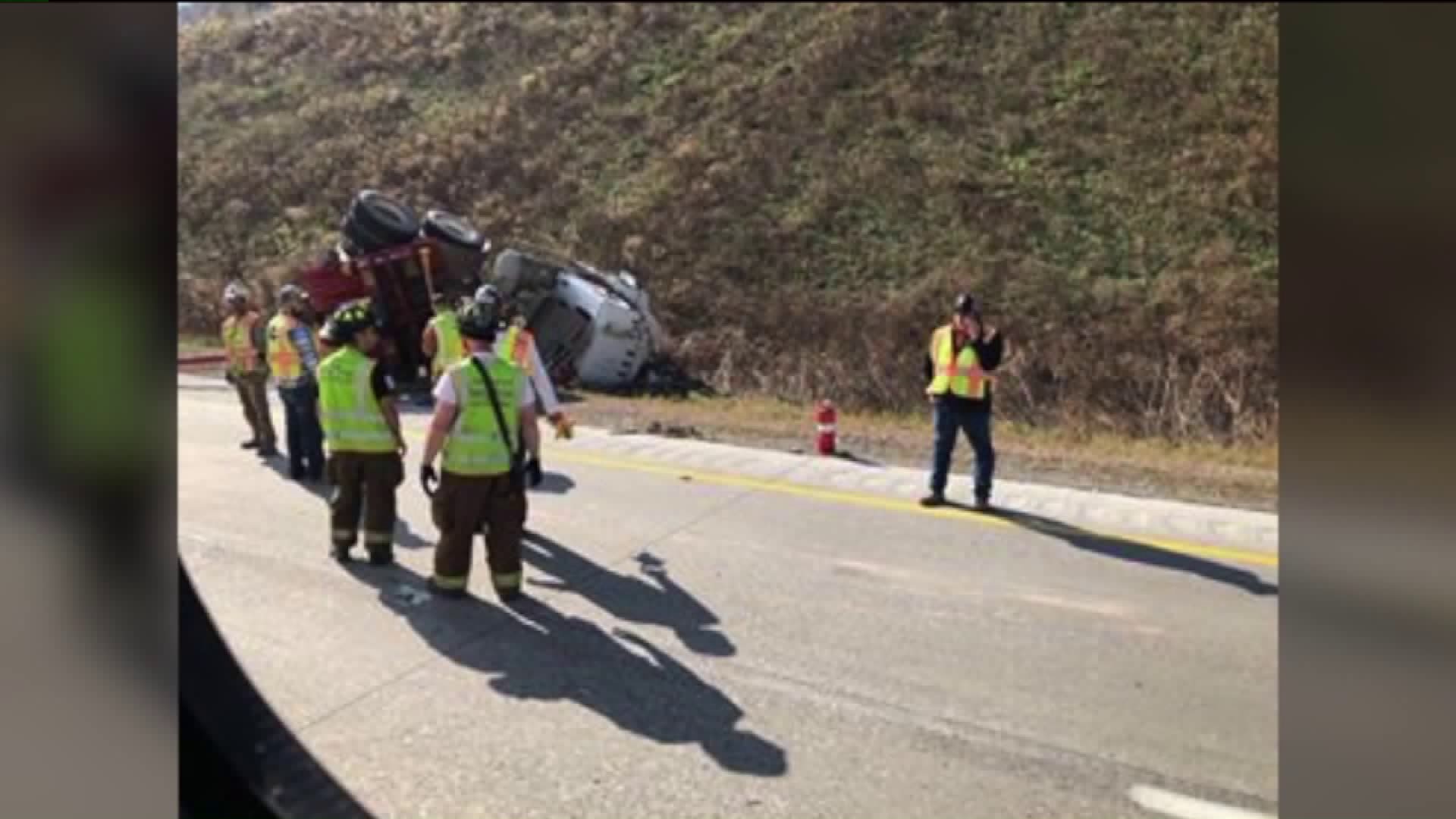 Crash on I-81 in Schuylkill County